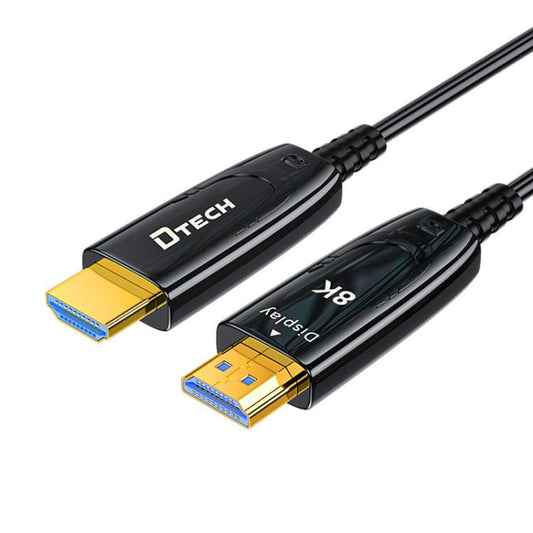 DTECH DT-HF8005 8K 60Hz HDMI 2.1 Fiber Optic Cable Dolby Atmos, EARC For PS5, Xbox, Home Theater, Gaming Monitor