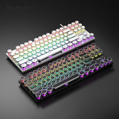 iMICE GK-800 87 Keys USB Wired RGB Round Keycap Mechanical Keyboard