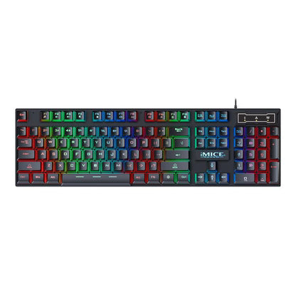 Wired Hovering Illuminated Gaming Keyboard Mouse Headset Set