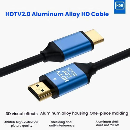 VegGieg V2.0 4K60Hz TV dekoderis Datora monitora projekcijas HDMI video savienojuma kabelis