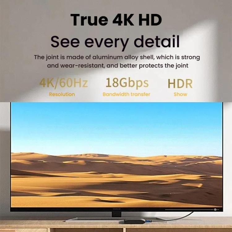 VegGieg V2.0 4K60Hz TV dekoderis Datora monitora projekcijas HDMI video savienojuma kabelis