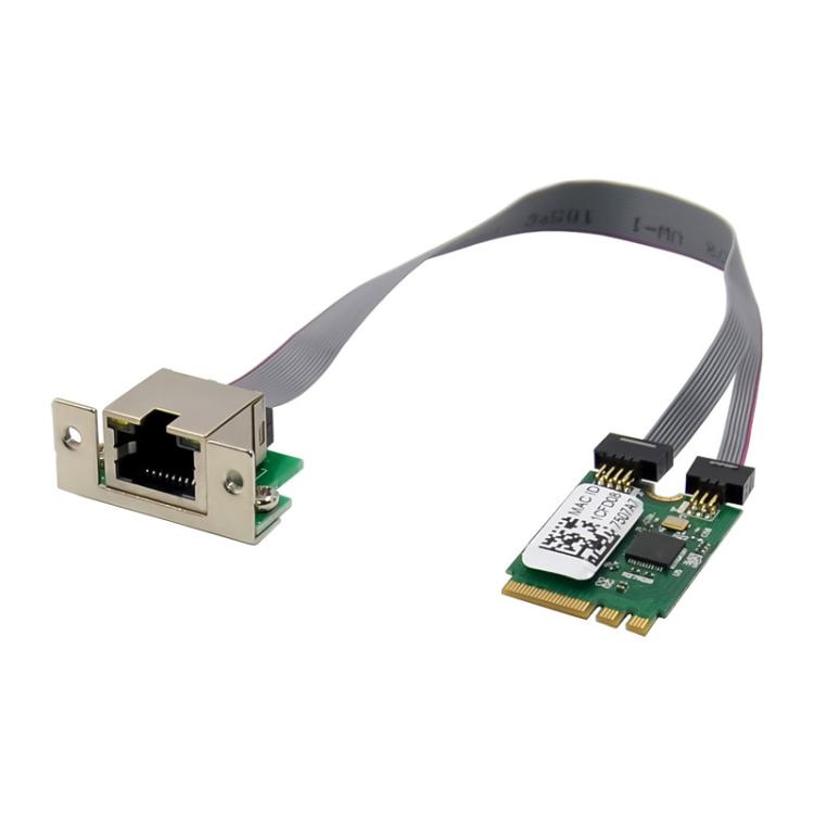 SUNWEIT ST7206 M.2 A+E RTL8125BG vienas pieslēgvietas RJ45 2.5G četrkāršā ātruma rūpnieciskā tīkla karte