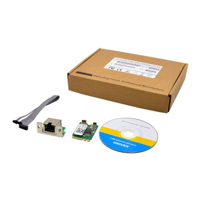 SUNWEIT ST7206 M.2 A+E RTL8125BG vienas pieslēgvietas RJ45 2.5G četrkāršā ātruma rūpnieciskā tīkla karte