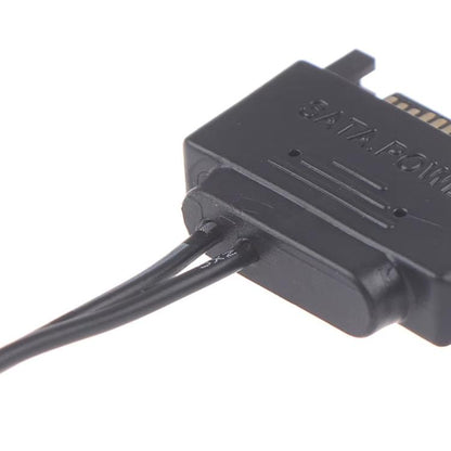 SATA vīriešu un 5,5 x 2,1 mm līdzstrāvas savienojuma kabelis 12 V barošanas kabelis