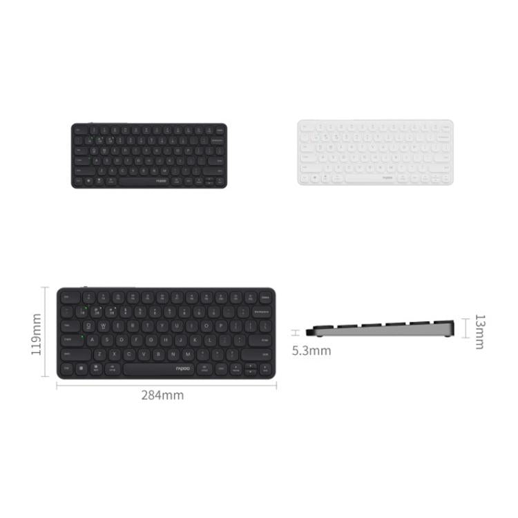 Беспроводная клавиатура Rapoo E9050L с тремя режимами Bluetooth. Бесшумная клавиатура для ноутбука.