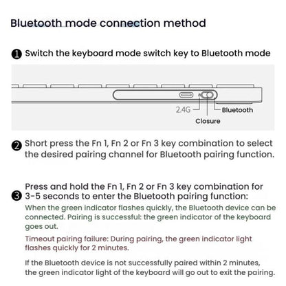 Беспроводная клавиатура Rapoo E9050L с тремя режимами Bluetooth. Бесшумная клавиатура для ноутбука.