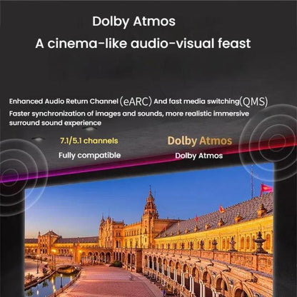 VegGieg W-H114 HDMI 2.1 HD kabelis 8K 60Hz TV dekoderis datora monitors projekcijas video kabelis