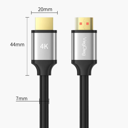VegGieg V-H301 HDMI 2.0 HD kabelis 4K 60Hz TV dekoderis datora monitors projekcijas video kabelis