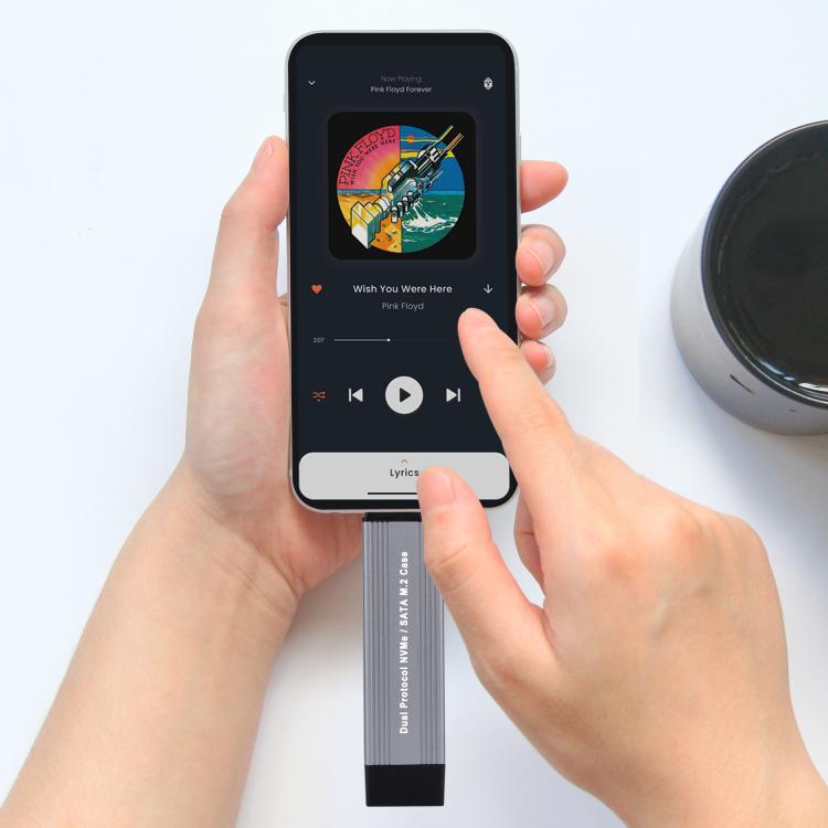 Корпус для жесткого диска USB3.1 Gen2 NVMe 10 Гбит/с с прямым подключением USB + двойной интерфейс Type-C