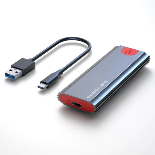 M.2 NVMe/SATA SSD Enclosure USB-C 10Gbps External Case Supports Up To 2TB