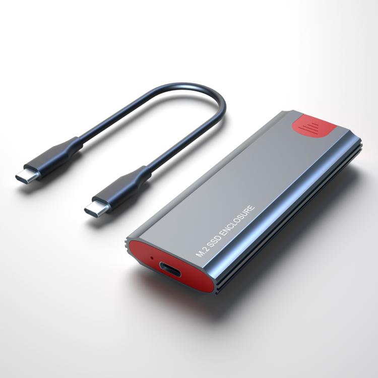 Корпус для твердотельного накопителя M.2 NVMe/SATA, внешний корпус USB-C 10 Гбит/с, поддерживает до 2 ТБ