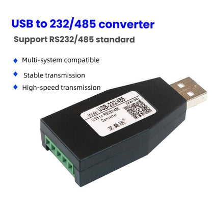 AMSAMOTION USB uz RS232/485 pārveidotāja adapteris rūpnieciskajai automatizācijai, PLC, POS