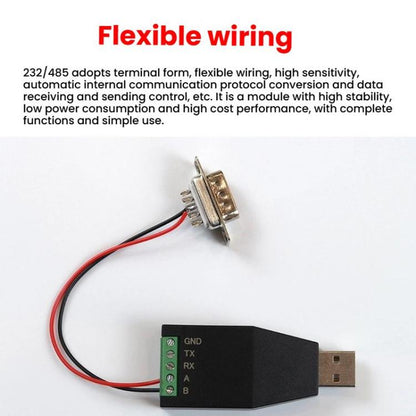 AMSAMOTION USB uz RS232/485 pārveidotāja adapteris rūpnieciskajai automatizācijai, PLC, POS