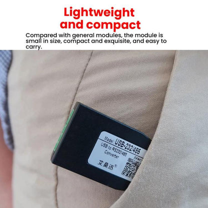 AMSAMOTION USB uz RS232/485 pārveidotāja adapteris rūpnieciskajai automatizācijai, PLC, POS