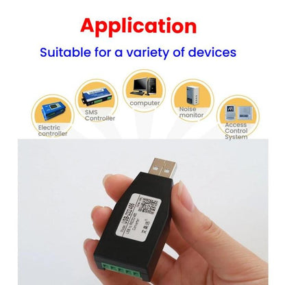 AMSAMOTION USB uz RS232/485 pārveidotāja adapteris rūpnieciskajai automatizācijai, PLC, POS