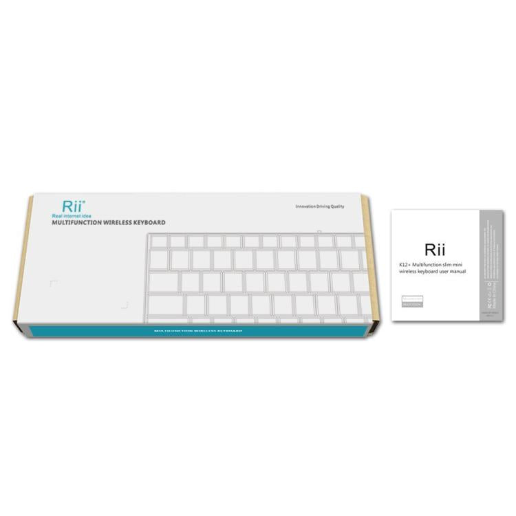 Офисный компьютер-ноутбук Rii K12+ с бесшумной беспроводной мини-клавиатурой 2,4 ГГц