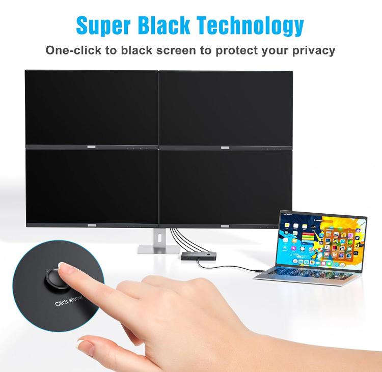 Адаптер USB/Type-C на 4 порта HDMI KVM-переключатель