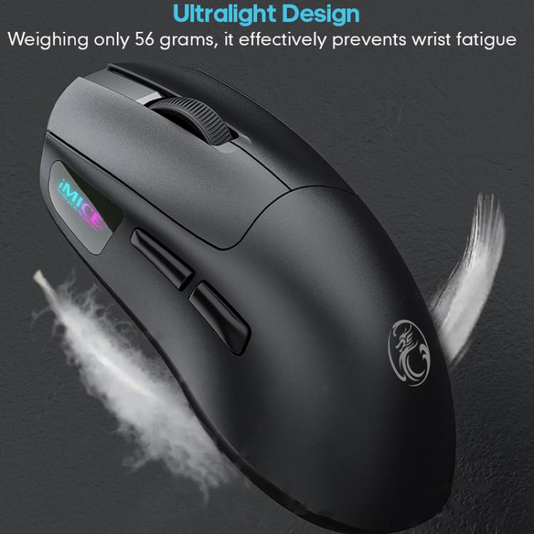 Игровая мышь iMICE G900 с 6 клавишами и разрешением 12800 точек на дюйм, перезаряжаемая, беспроводная мышь Tri-Ode