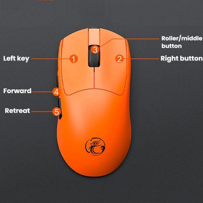 Игровая мышь iMICE G900 с 6 клавишами и разрешением 12800 точек на дюйм, перезаряжаемая, беспроводная мышь Tri-Ode