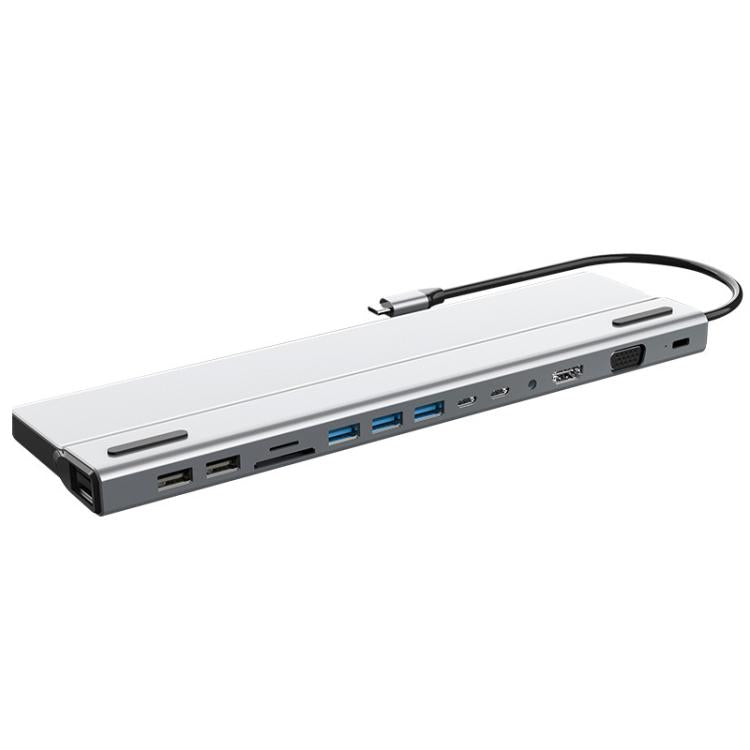 14 In 1  Type-C Docking Station USB HUB Multi Port Hub Laptop Converter