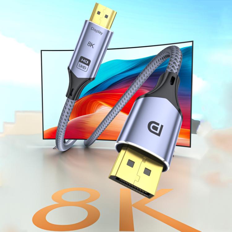 Кабель-переходник DP-HDMI 8K 60 Гц HD для подключения телевизора к компьютеру и проекционного монитора