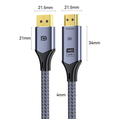 Кабель-переходник DP-HDMI 8K 60 Гц HD для подключения телевизора к компьютеру и проекционного монитора