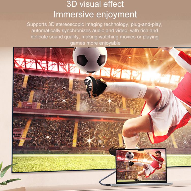Кабель-переходник DP-HDMI 8K 60 Гц HD для подключения телевизора к компьютеру и проекционного монитора