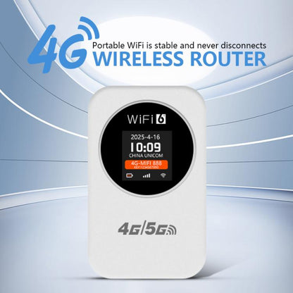 Портативный мобильный роутер 4G/5G WiFi, скорость 300 Мбит/с, с дисплеем времени, встроенный аккумулятор 3000 мАч