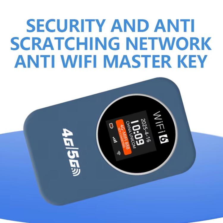 Портативный мобильный роутер 4G/5G WiFi, скорость 300 Мбит/с, с дисплеем времени, встроенный аккумулятор 3000 мАч