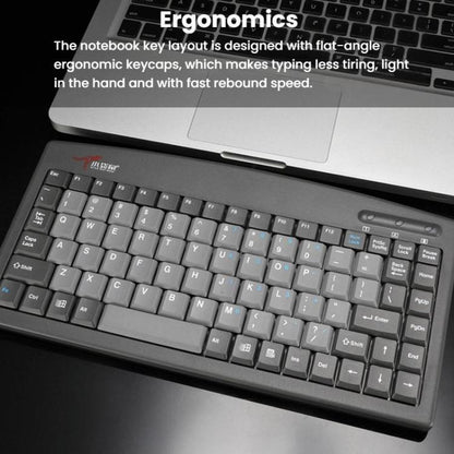 Little Kangaroo DS-9827 88 Key Wired Keyboard With Magnetic Ring Laptop Industrial Office Keyboard