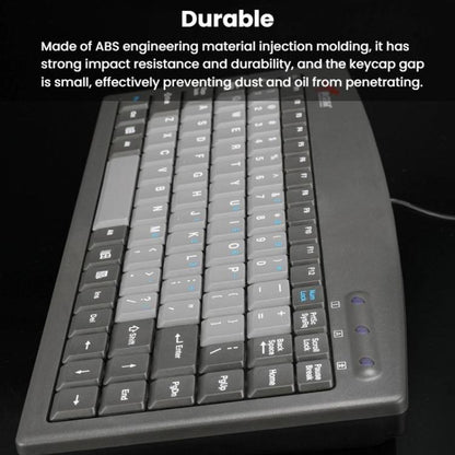 Little Kangaroo DS-9827 88 Key Wired Keyboard With Magnetic Ring Laptop Industrial Office Keyboard