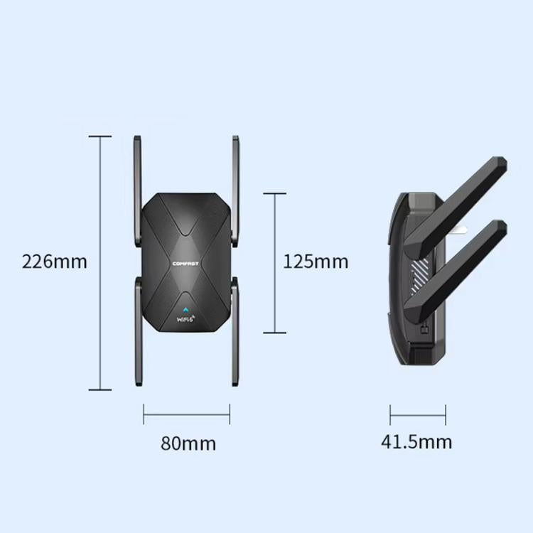 COMFAST CF-XR181 WiFi 6 двухдиапазонный беспроводной усилитель сигнала 1500 Мбит/с гигабитный беспроводной повторитель