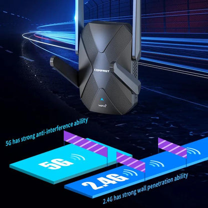 COMFAST CF-XR181 WiFi 6 двухдиапазонный беспроводной усилитель сигнала 1500 Мбит/с гигабитный беспроводной повторитель