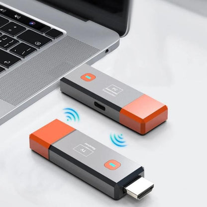 Беспроводной передатчик HDMI с расширением сигнала 50 м, 1080P WIFI, беспроводная трансляция на компьютер, один и тот же экран, передатчик + приемник