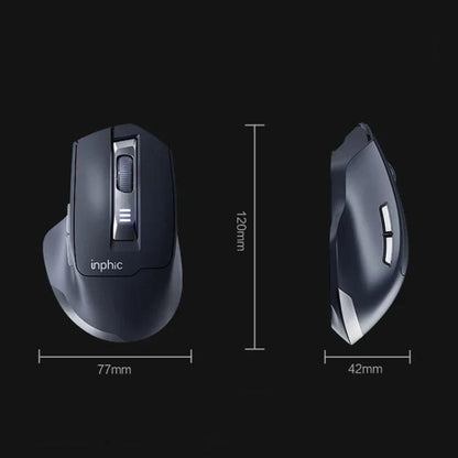 Беспроводная мышь Inphic M9 2.4G для бизнеса, офиса, дома, эргономичная, беззвучная, компьютерная мышь
