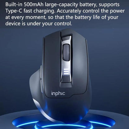 Беспроводная мышь Inphic M9 2.4G для бизнеса, офиса, дома, эргономичная, беззвучная, компьютерная мышь