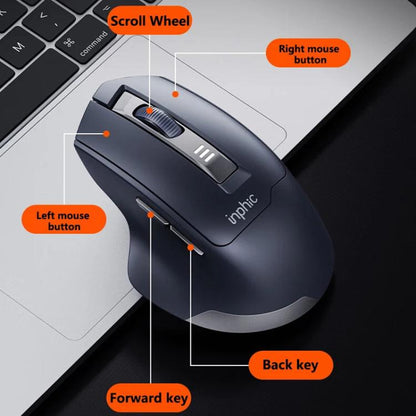 Беспроводная мышь Inphic M9 2.4G для бизнеса, офиса, дома, эргономичная, беззвучная, компьютерная мышь