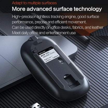 Беспроводная Bluetooth-мышь Inphic M1 PRO с тремя режимами зарядки и беззвучным режимом с индикатором уровня заряда батареи