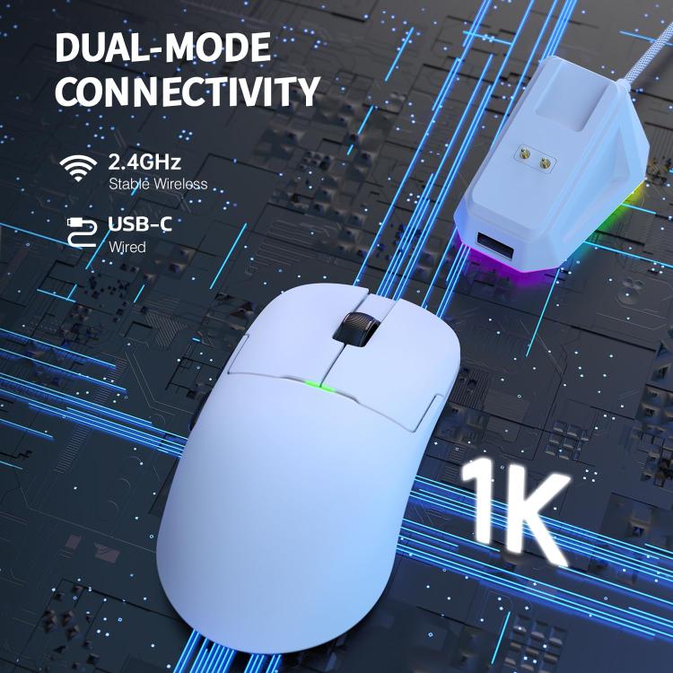 Ajazz 2.4G / Wired Dual Mode Gaming Mouse PAW3395 Chip