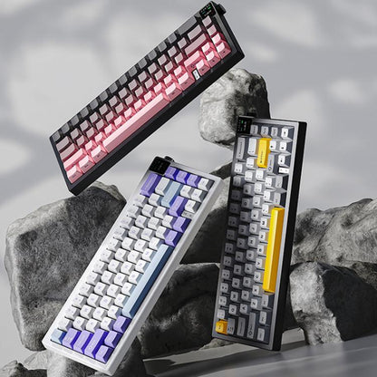 Ajazz AK650 Tri-mode Wireless Mechanical Keyboard With Screen Knob RGB Light