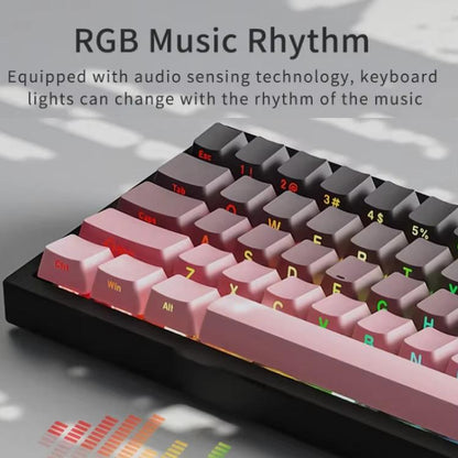 Ajazz AK650 Tri-mode Wireless Mechanical Keyboard With Screen Knob RGB Light