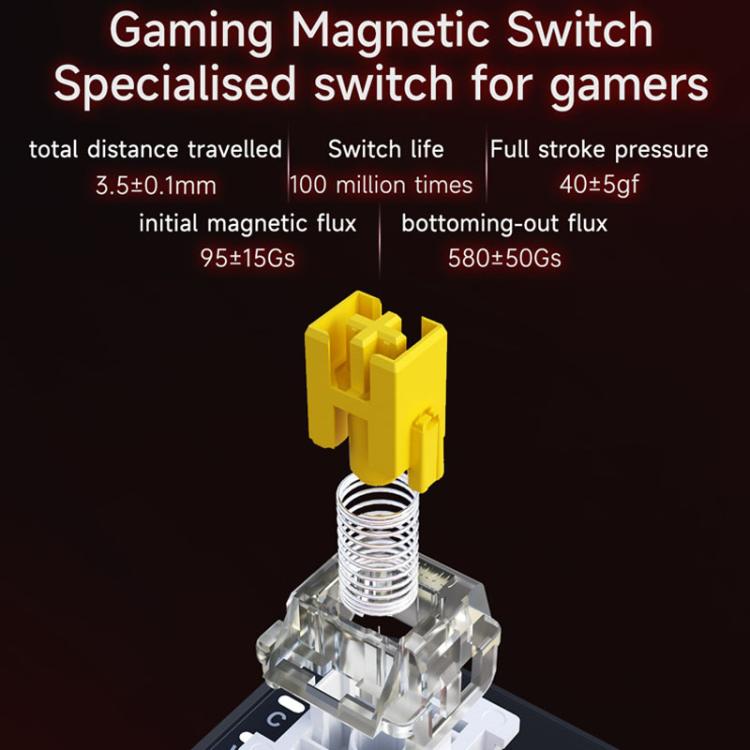 Ajazz AK680 MAX Magnetic Shaft Mechanical Wired Keyboard With RGB Light