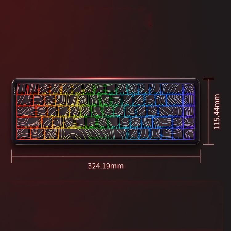 Ajazz AK680 MAX Magnetic Shaft Mechanical Wired Keyboard With RGB Light