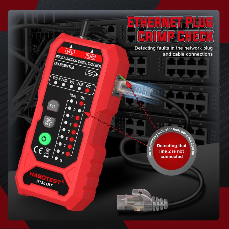 HABOTEST Multi-Function Network Cable Finder Tester