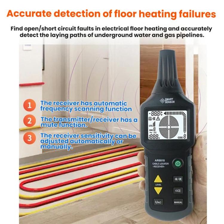 SMART SENSOR Pipeline Hidden Wire Fault Detection Underground Cable Detector