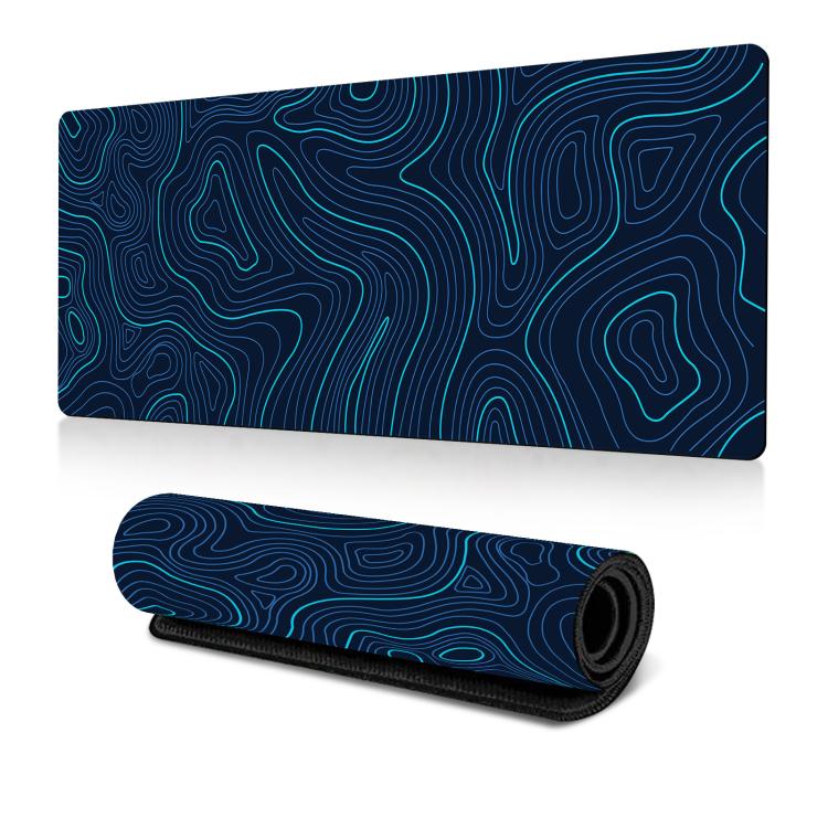 Abstract Line Texture Mouse Pad Non-Slip Desk Mat For Office, Gaming