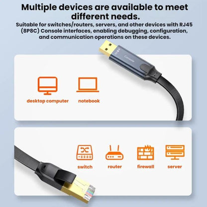 JINGHUA Laptop USB to Console Debugging Cable RJ45 Data Cable