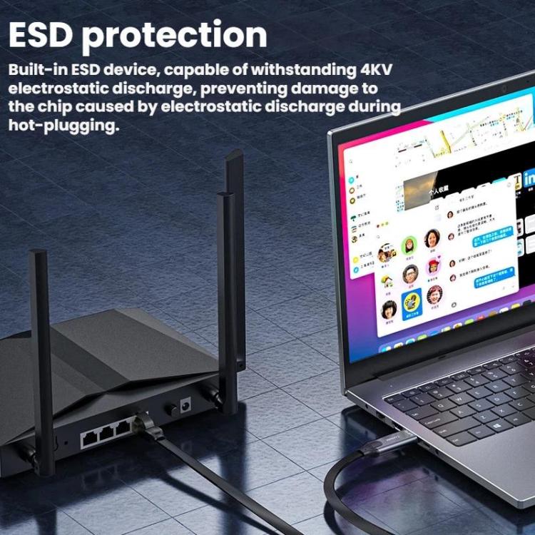 JINGHUA Laptop USB to Console Debugging Cable RJ45 Data Cable