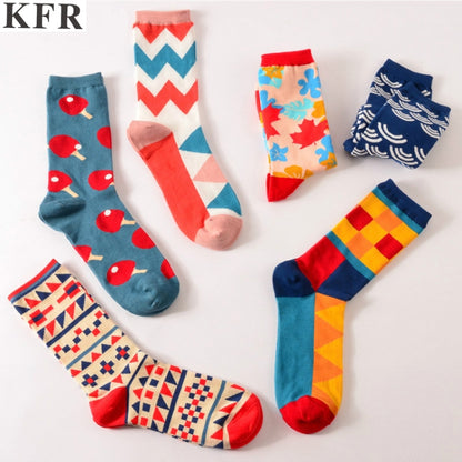 Funny Cute Happy Socks Womens Men Print Casual Harajuku Socks