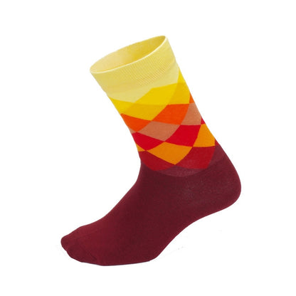 3 Pais Colorful Men Sport Running Wearproof Breathable Riding Hiking Socks
